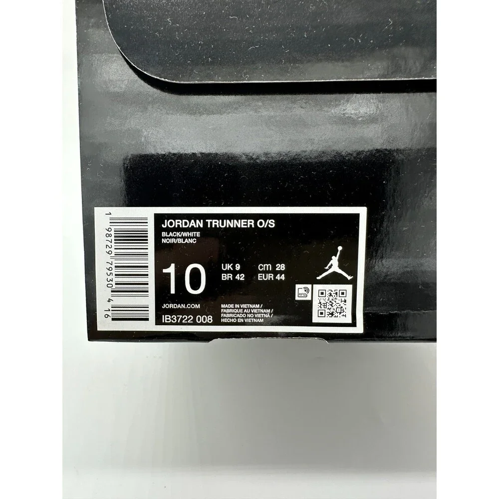 Jordan Trunner Men's Size 10 Black White Running Athletic Shoes IB3722 008
